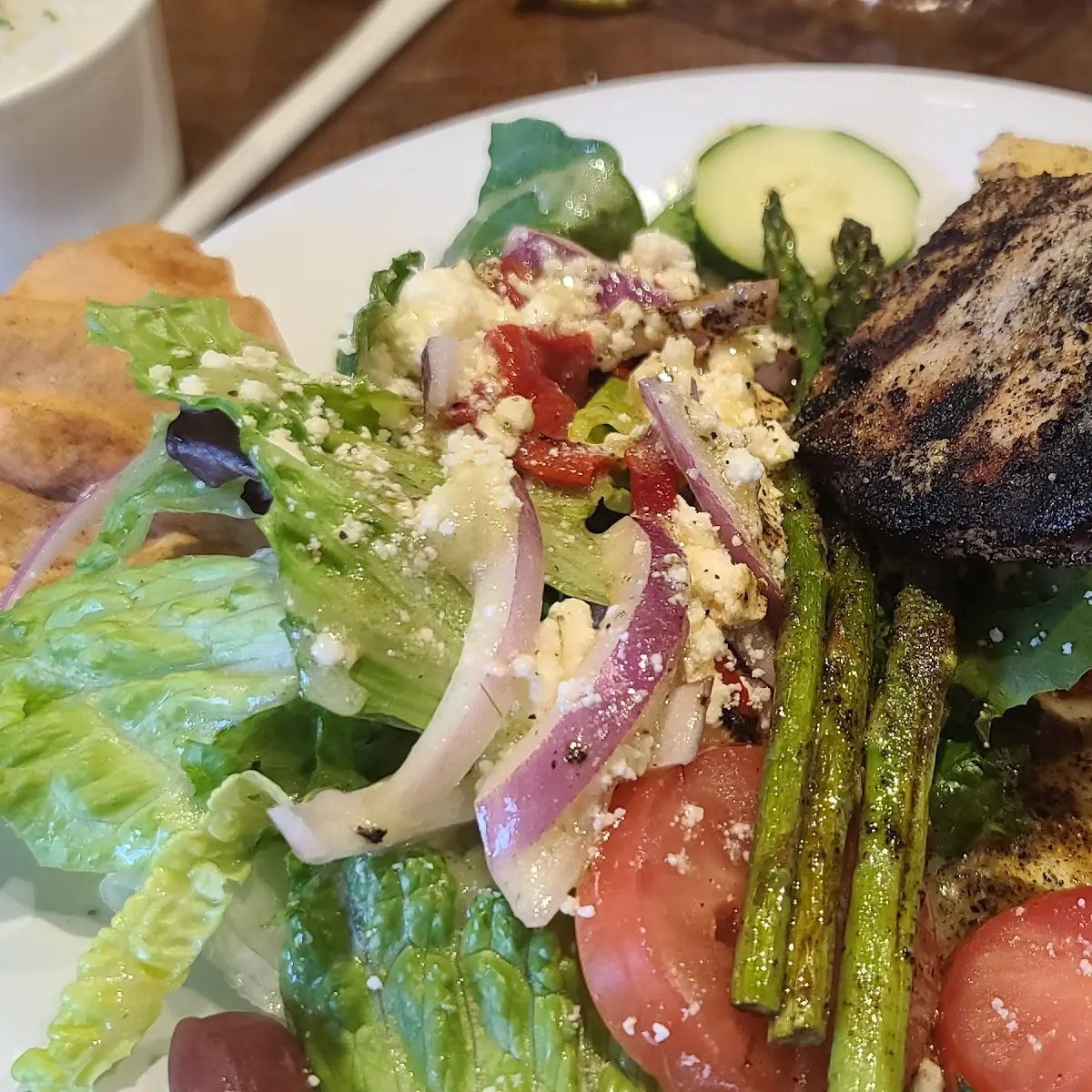 Pork Chop Dinner Salad