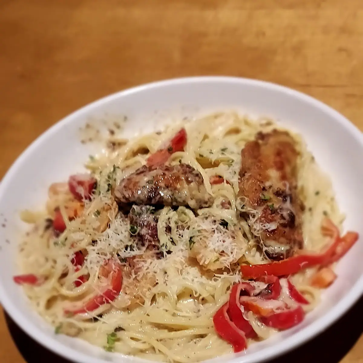 Chicken & Shrimp Carbonara