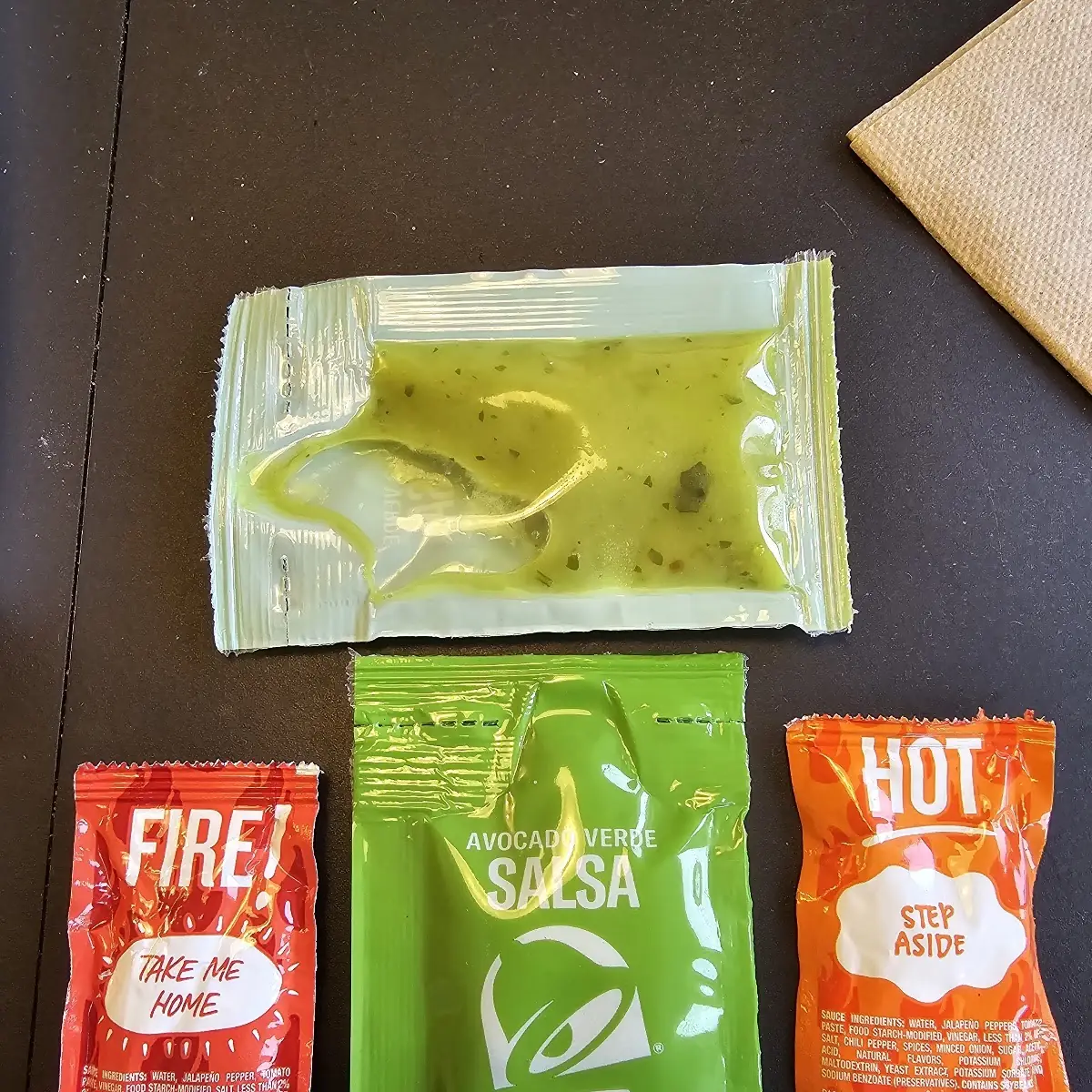 Sauce Packets