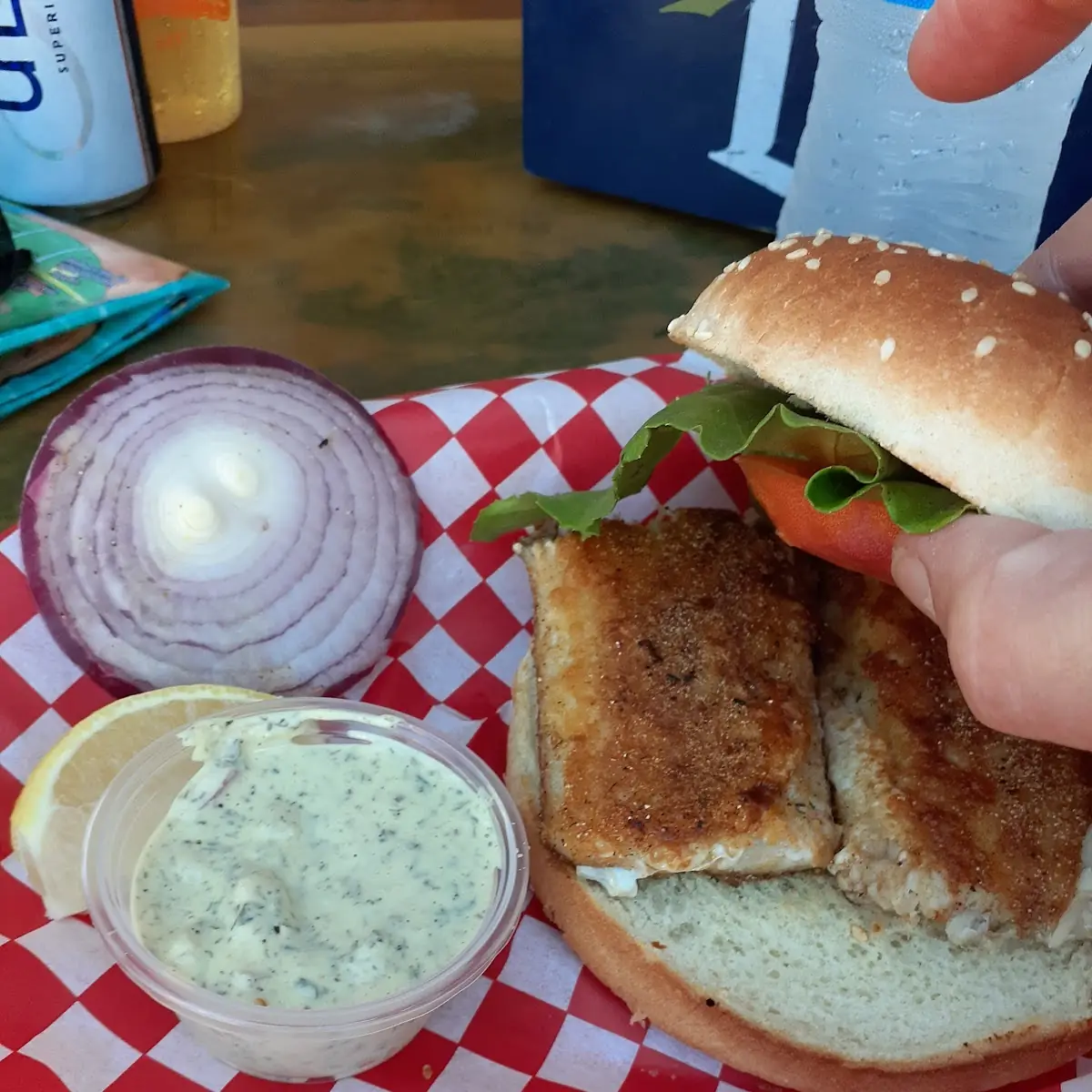 Fish Sandwich with Remoulade