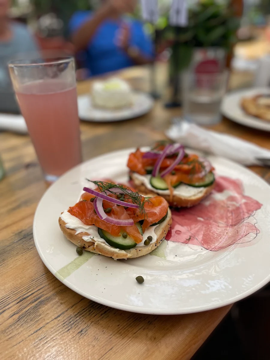 Salmon Open Face Sandwich