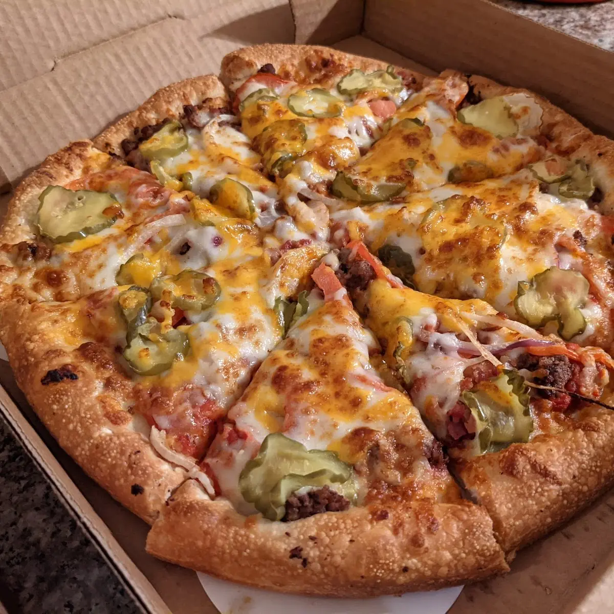 Bacon Double Cheeseburger Pizza