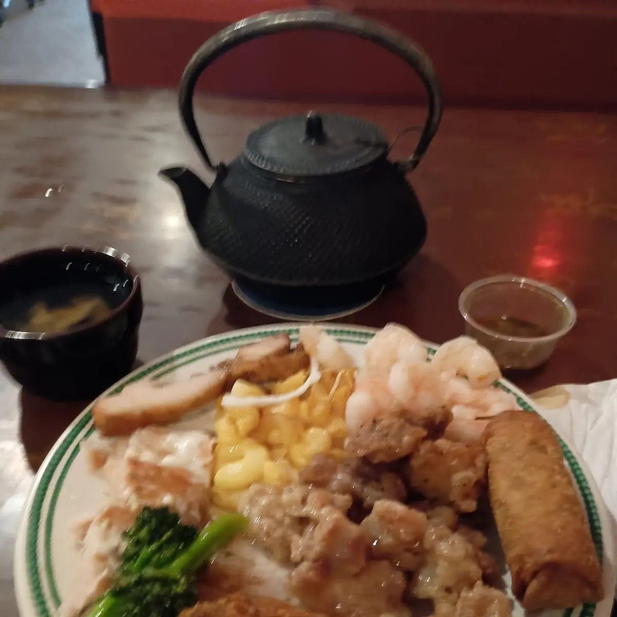 Buffet Protein Vegetable and Egg Roll