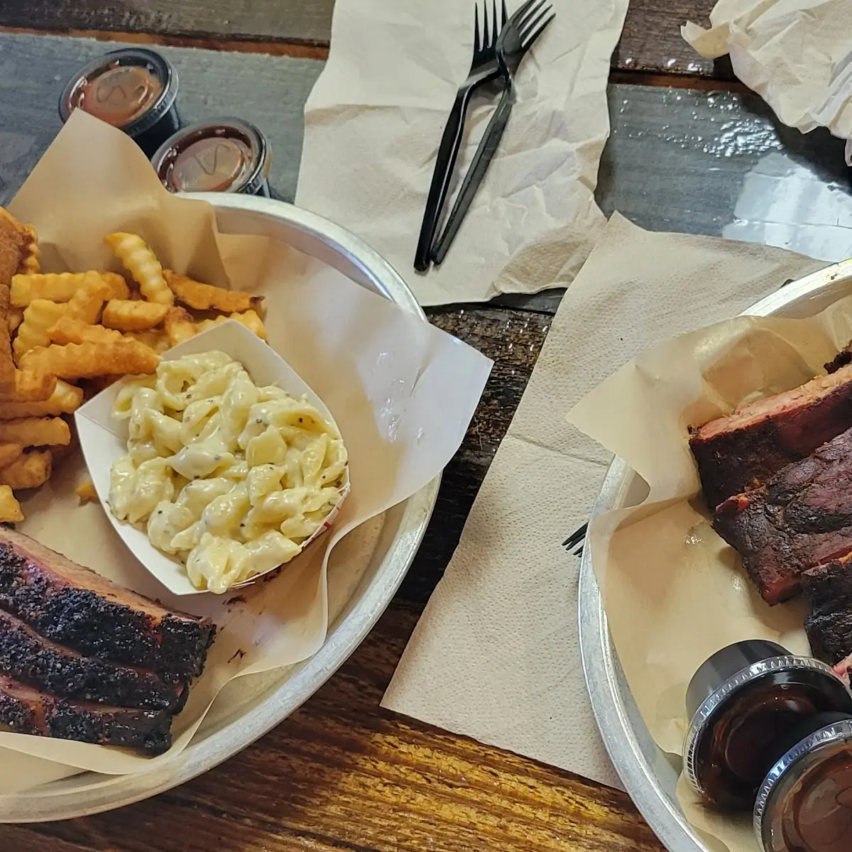 Brisket Plate and 1 2 Rack Ribs