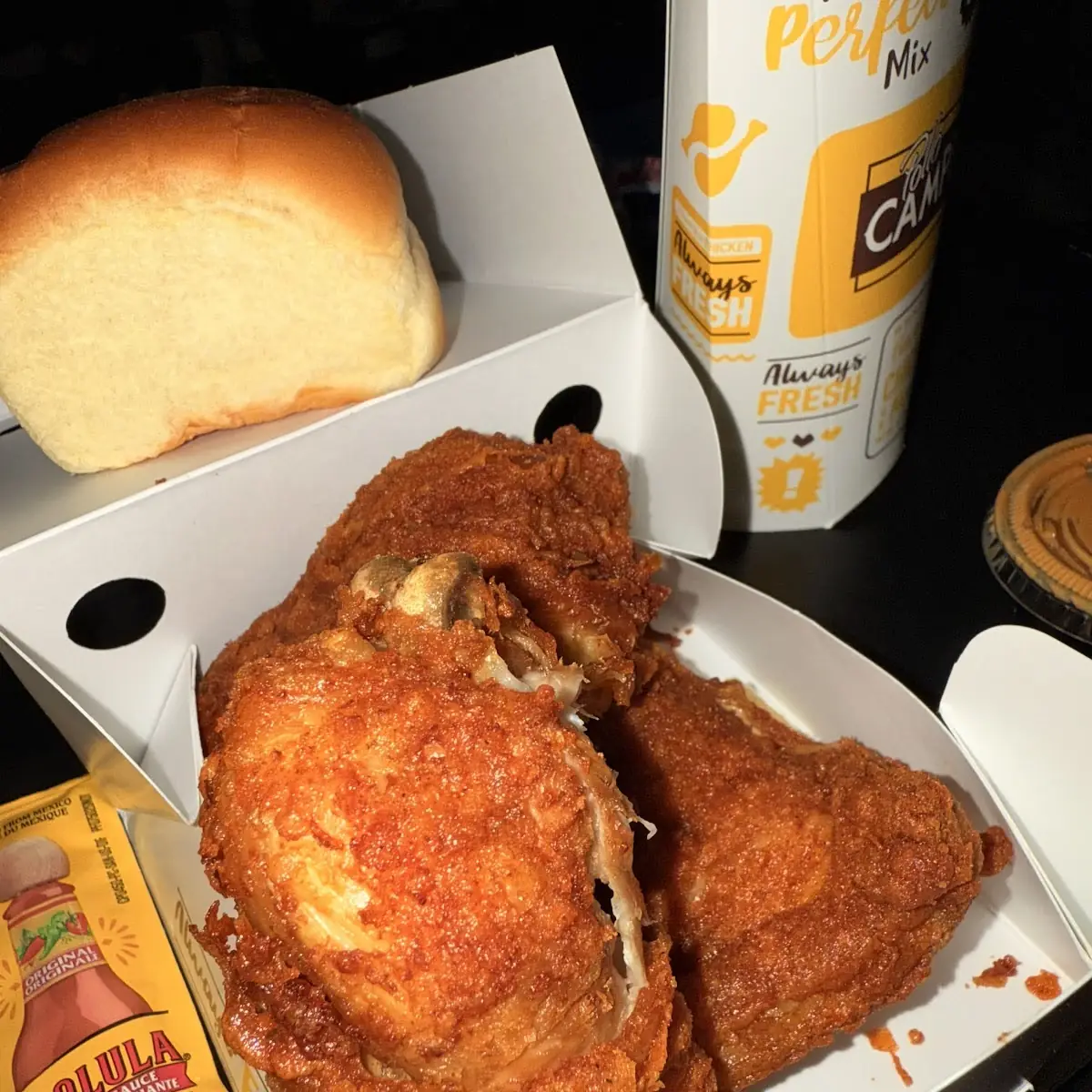 Fried Chicken Dinner with French Fries