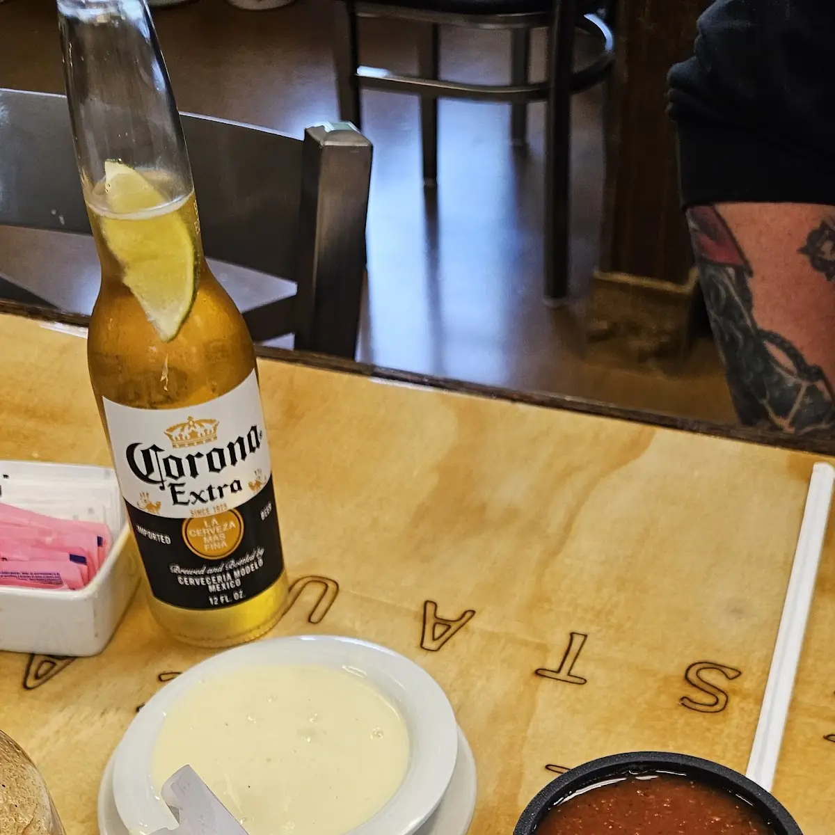 Cheese Dip Salsa and Chips