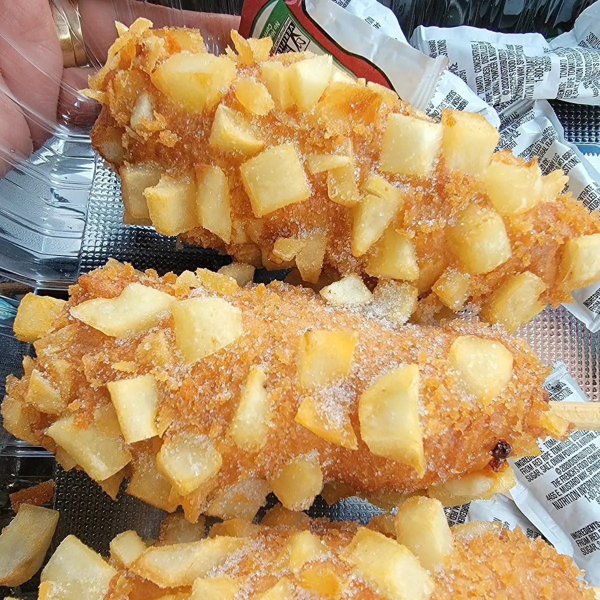 Potato Korean Corn Dog Cheese Inside
