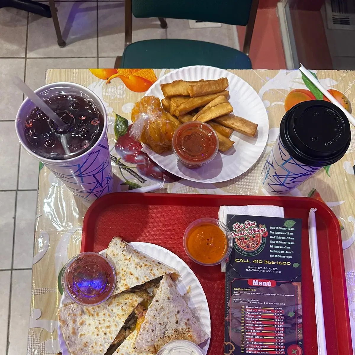 Quesadilla Loca & Fried Yuca