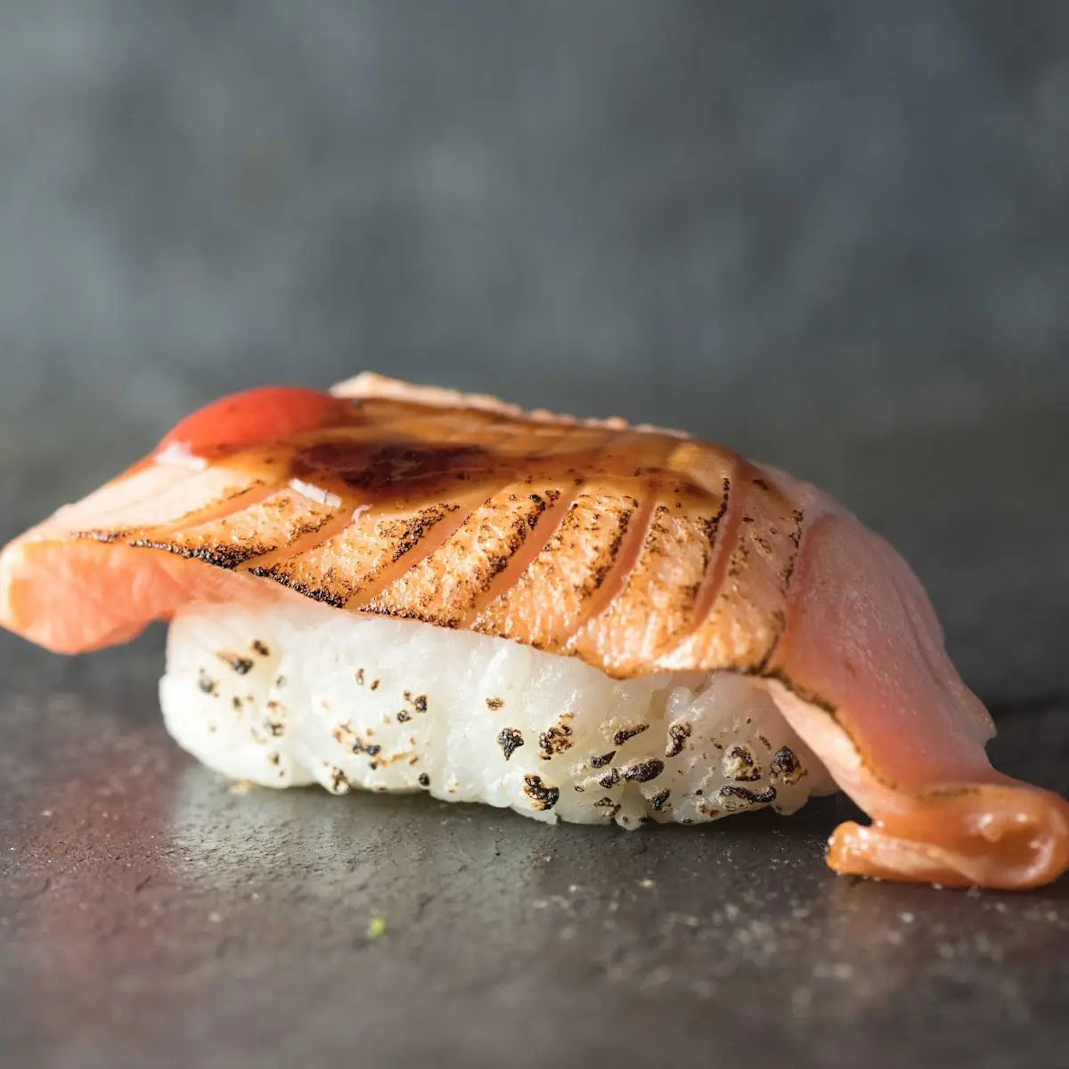 Saumon Flambé, Sushi World Restaurant