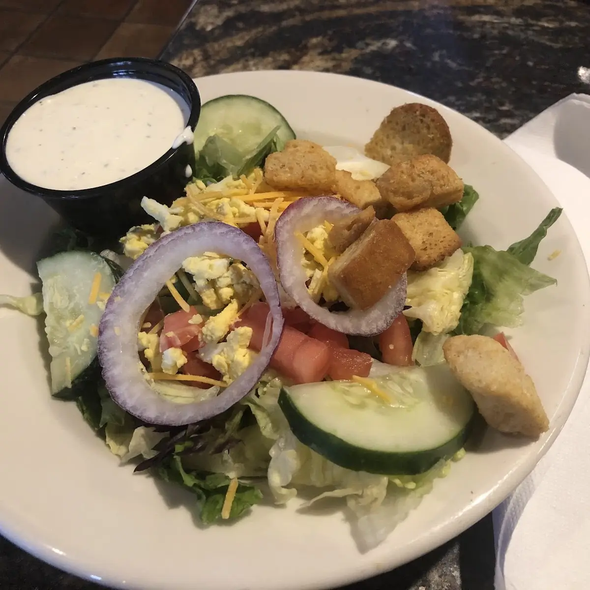 House Salad with Ranch Dressing