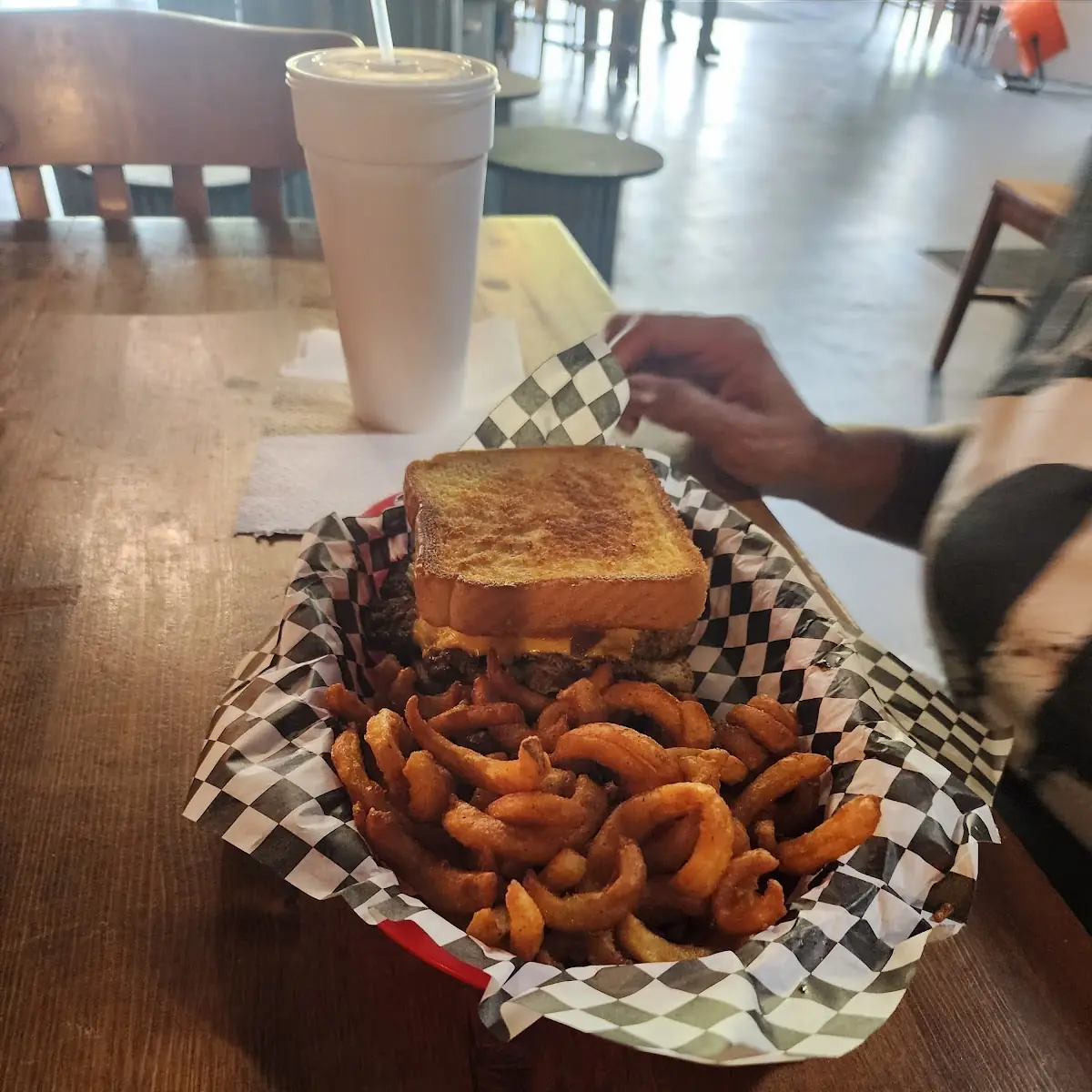 Hamburger Steak Fries Gravy Texas Toast