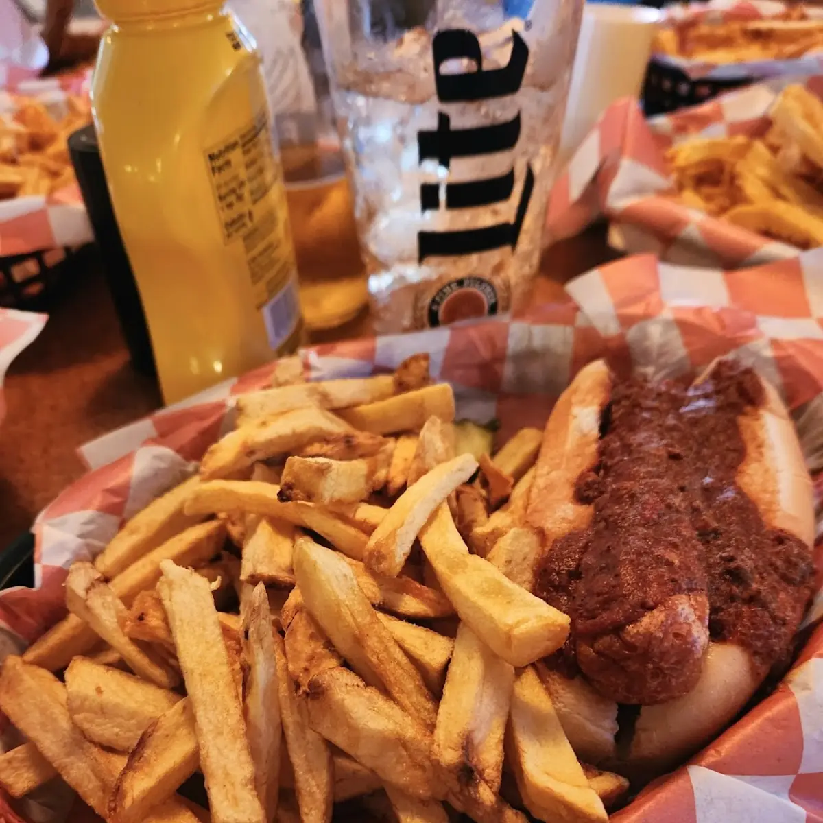 Philly Chili Dog with Fries