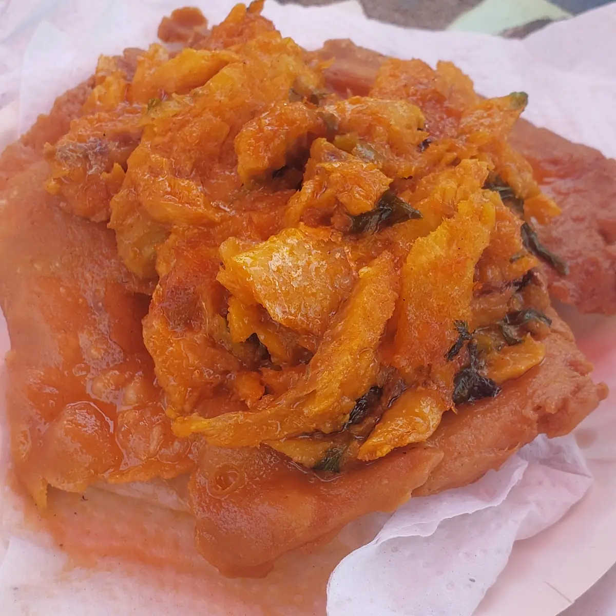 Arepas Con Bacalao Guisao