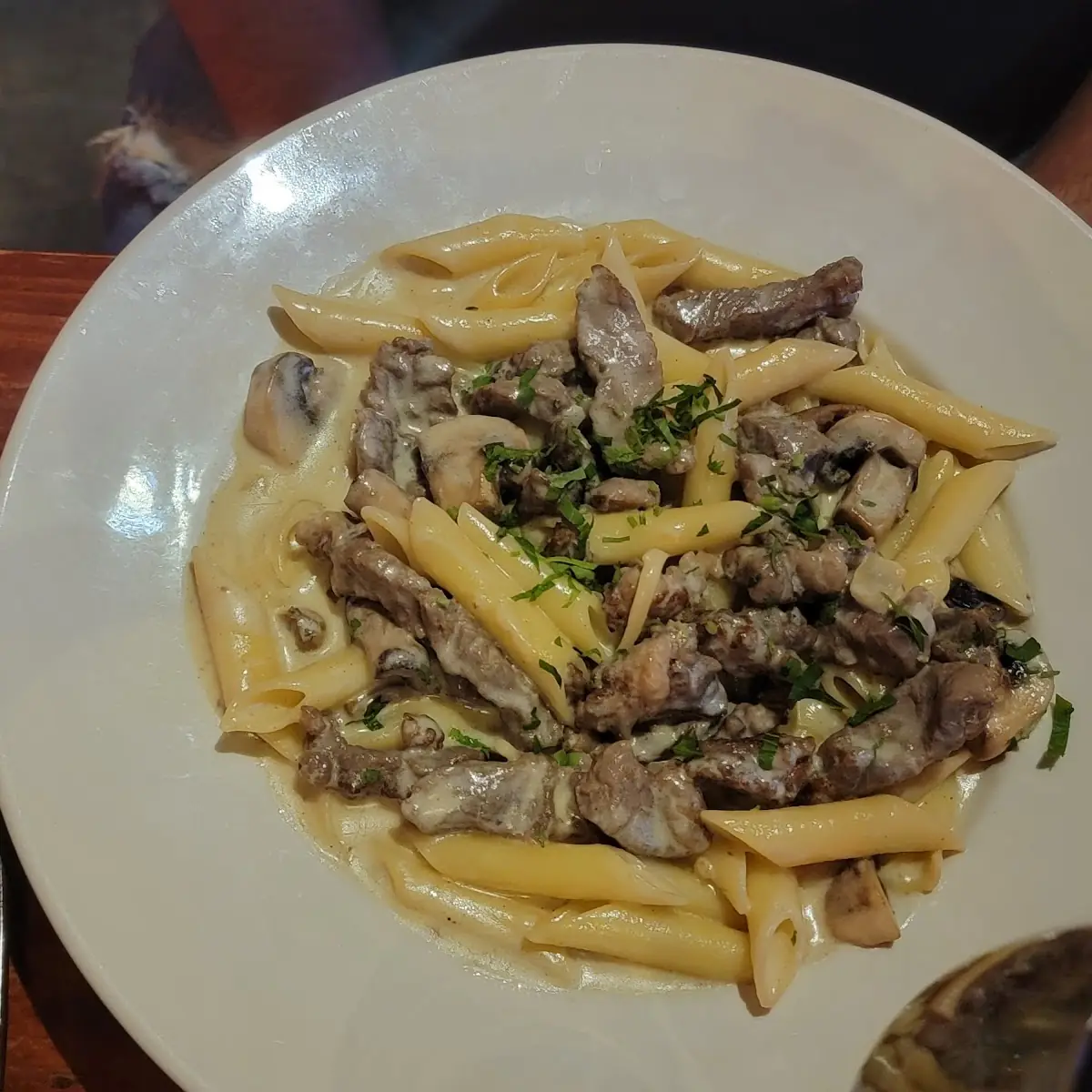 Penne Pasta with Ribeye Steak