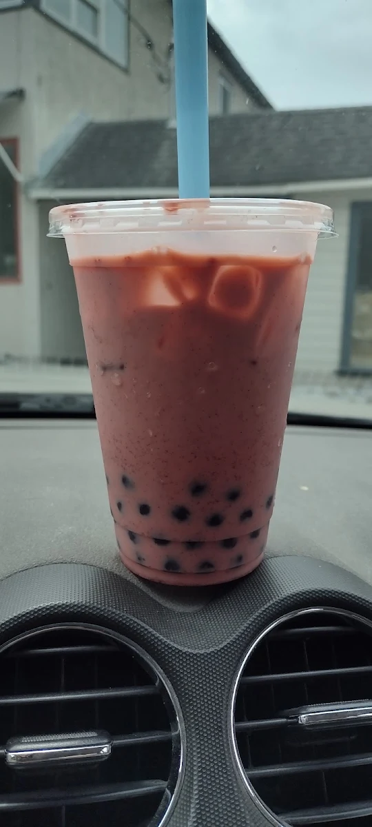 Red Bean Paste Milk Tea