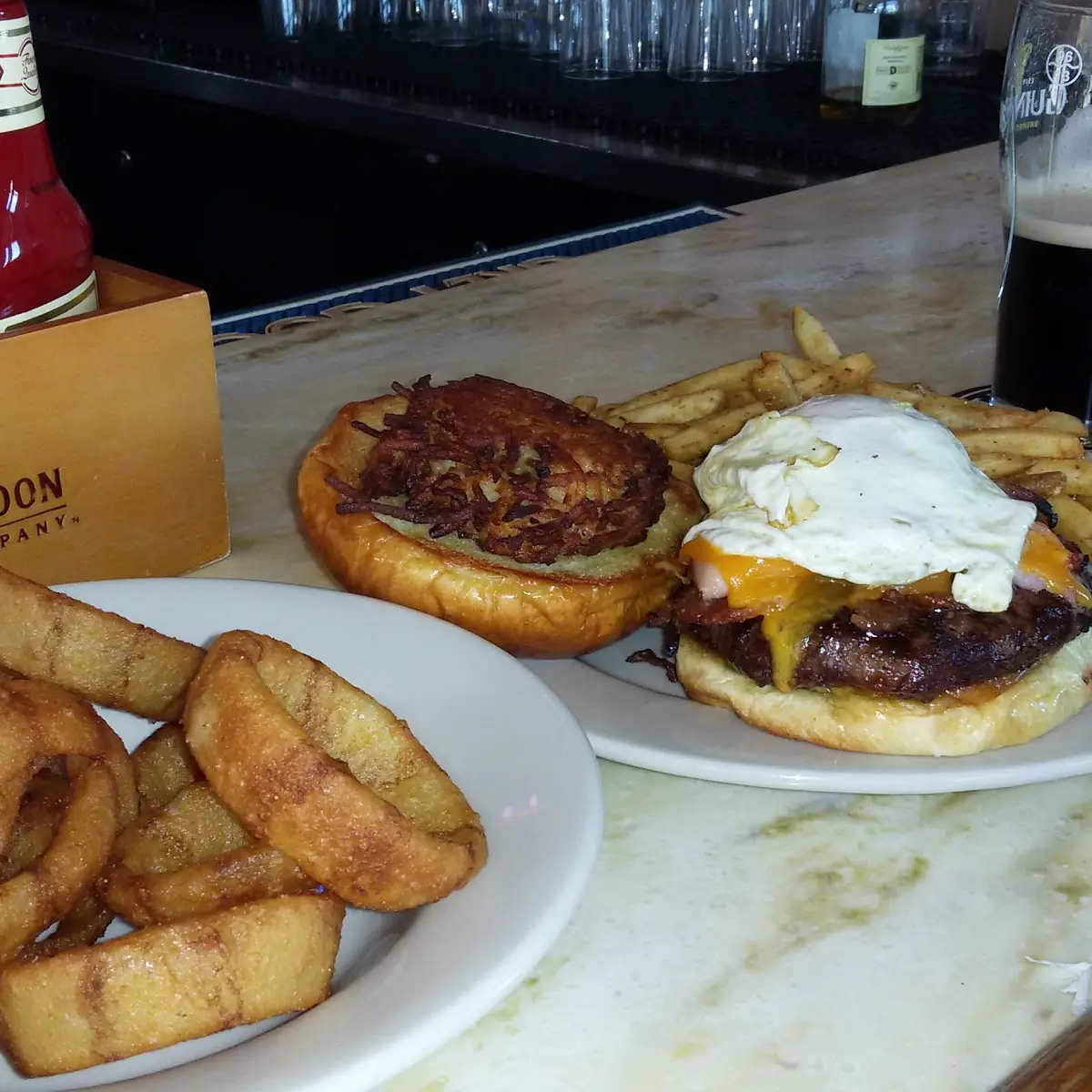 Black and Tan Onion Rings