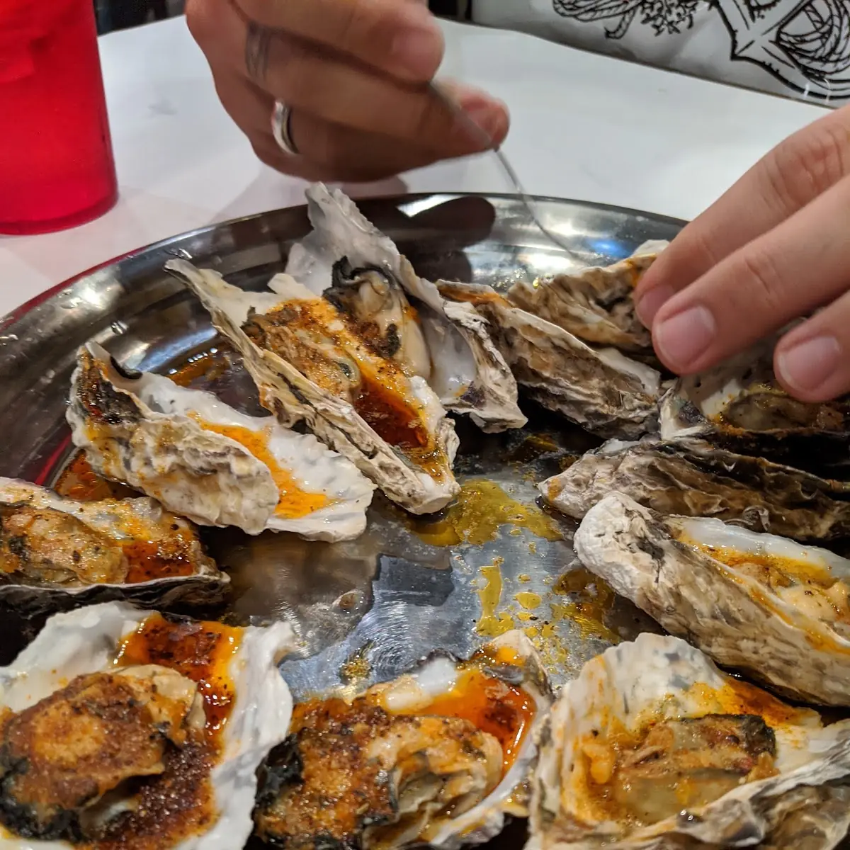 Steamed Oysters