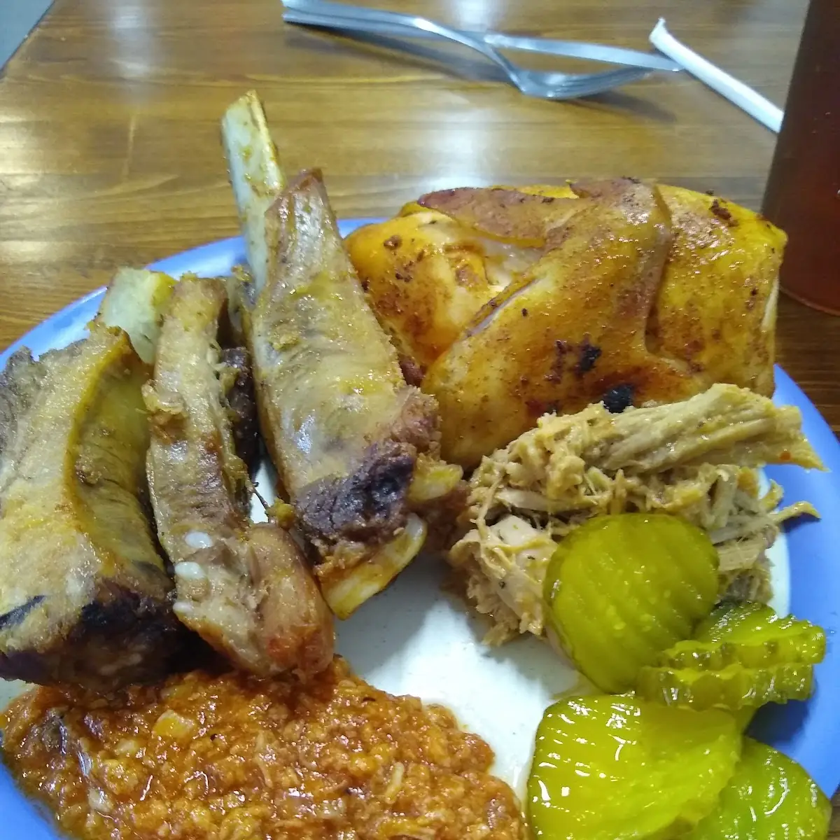 Ribs Chicken Pulled Pork