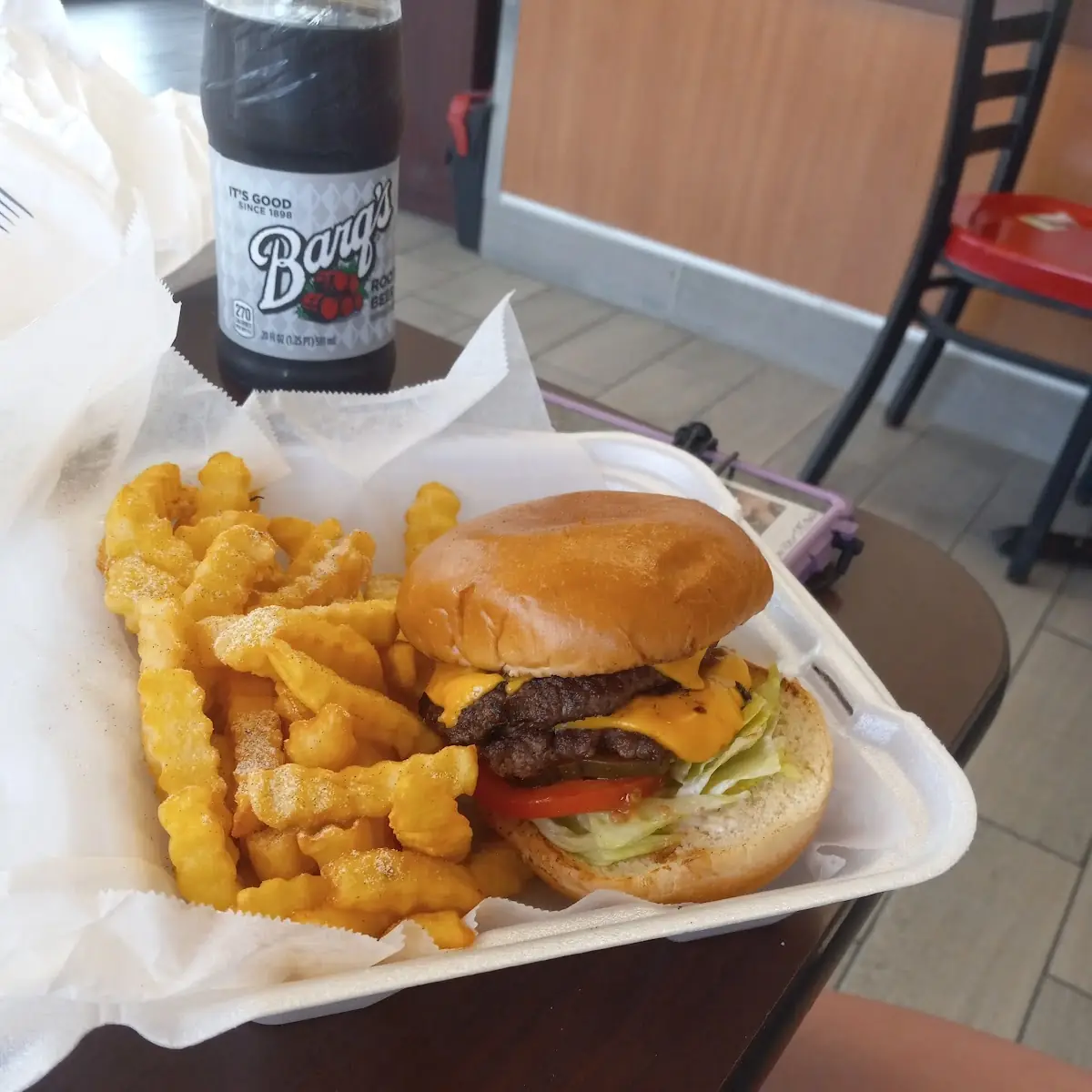 Double Cheeseburger with Fries
