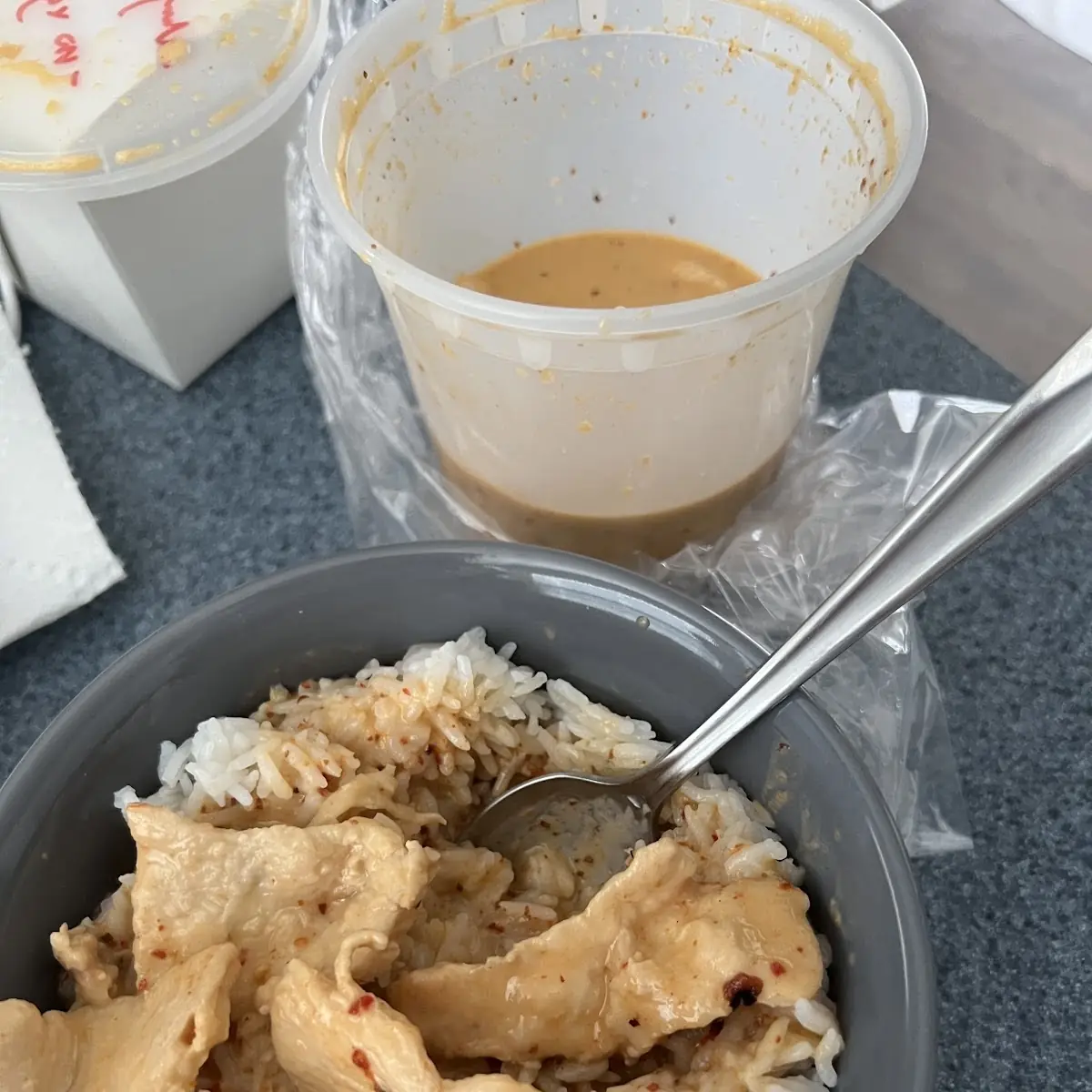 Red Chicken Curry with Rice