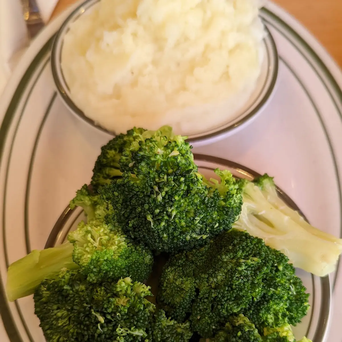 Mashed Potatoes and Broccoli