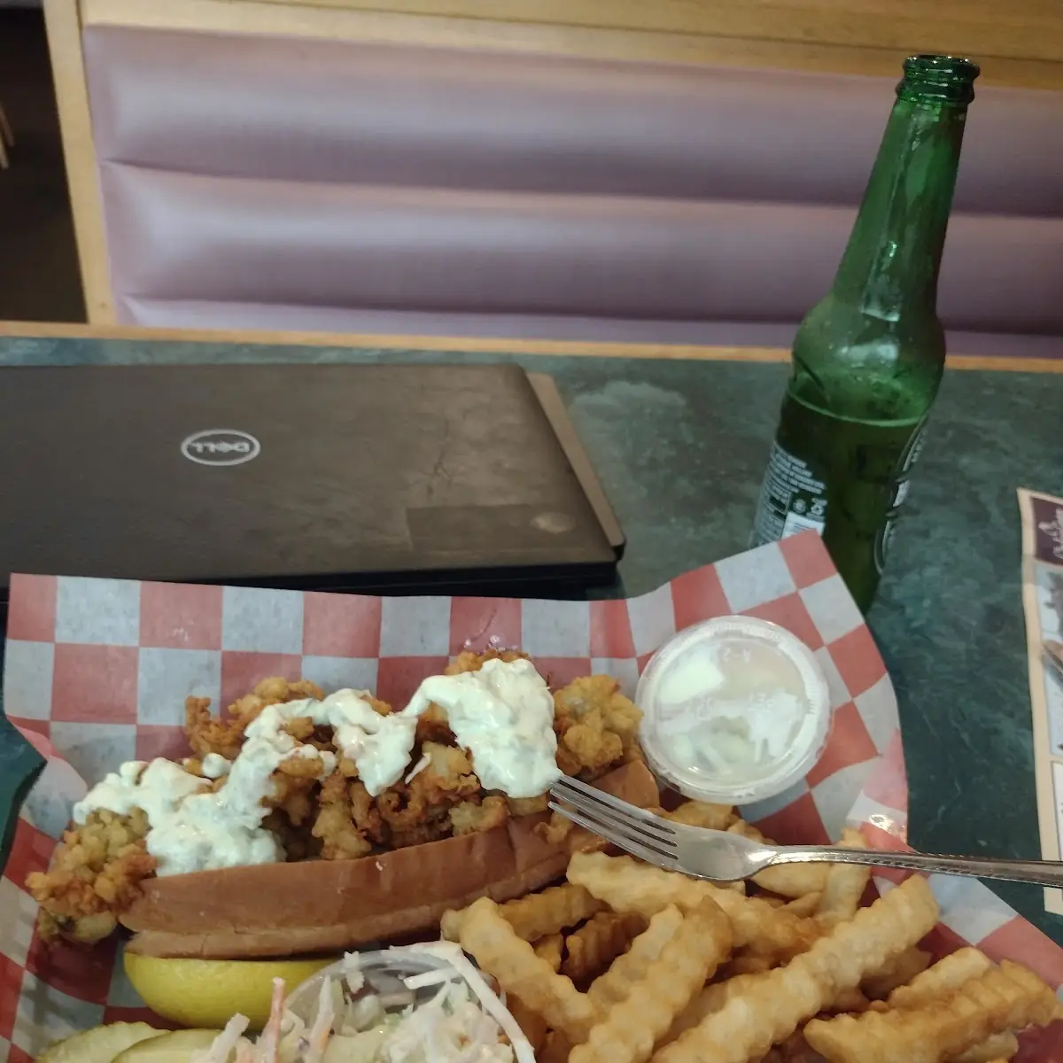 Clam Strip Roll Sandwich
