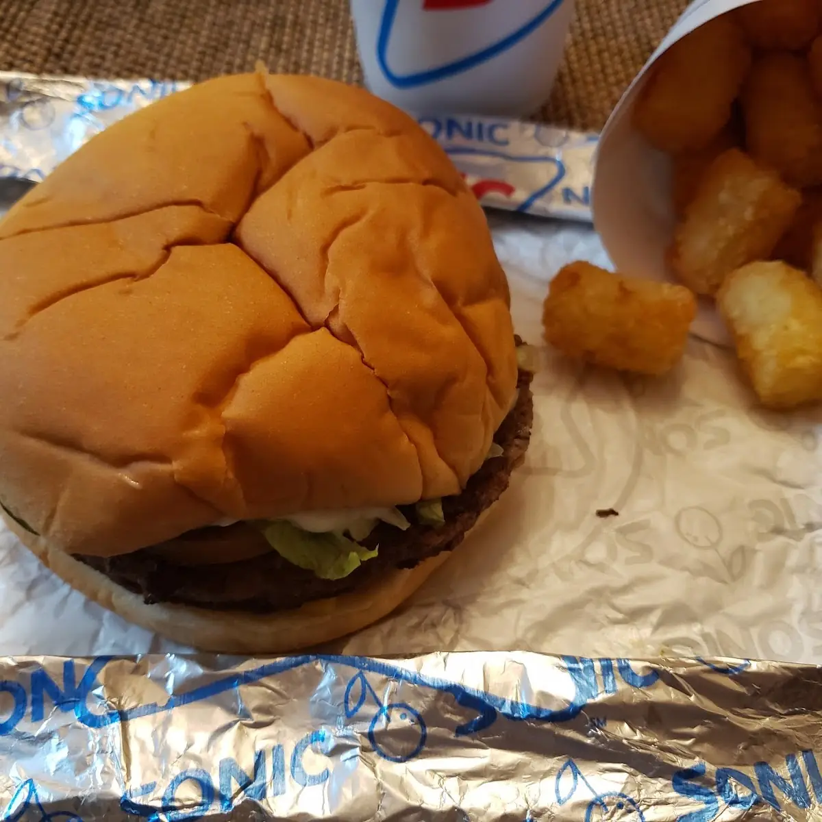 Combo Number 1 Cheeseburger and Tots