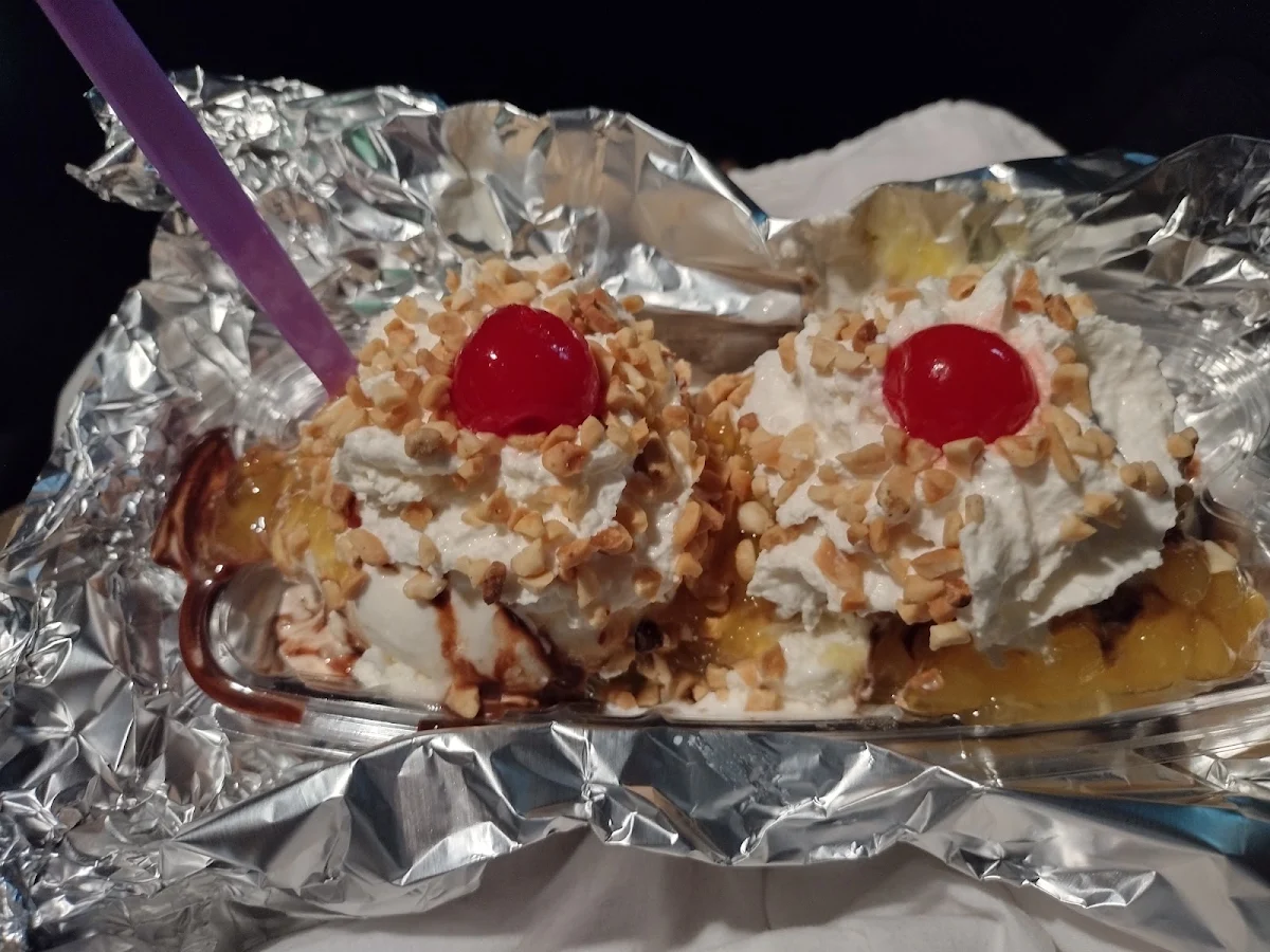 Coconut Ice Cream Banana Split