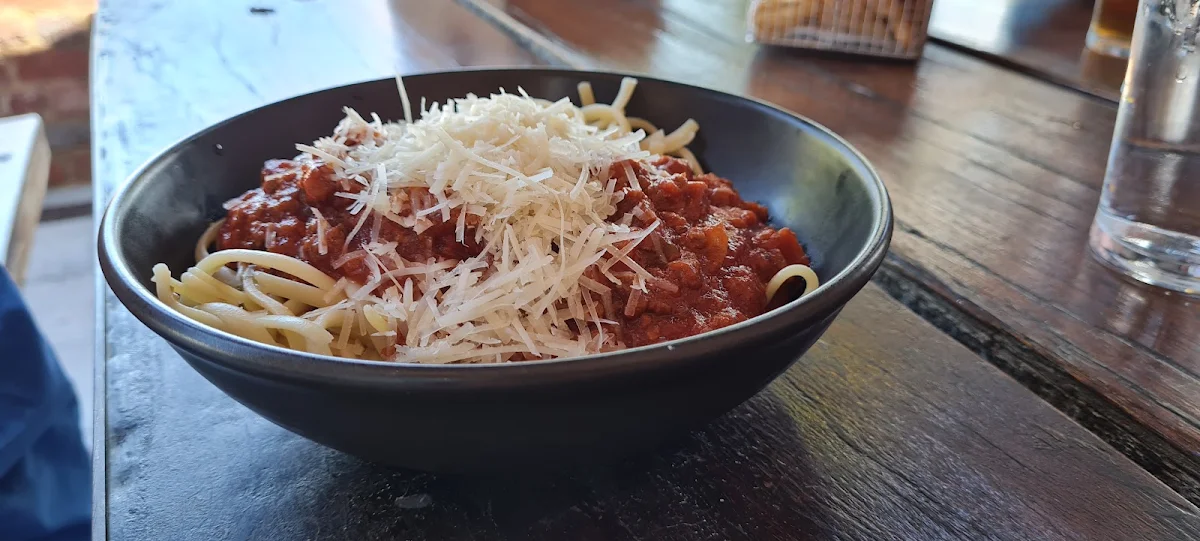 Spaghetti Bolognese Parmesan, The Goods Shed