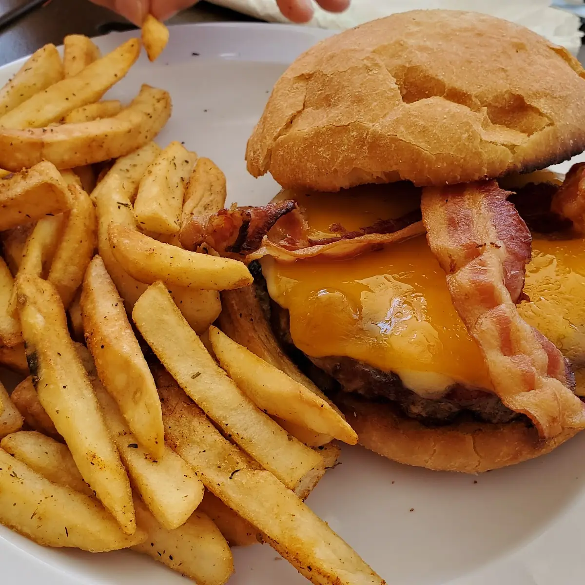 Sunset Bacon Cheeseburger