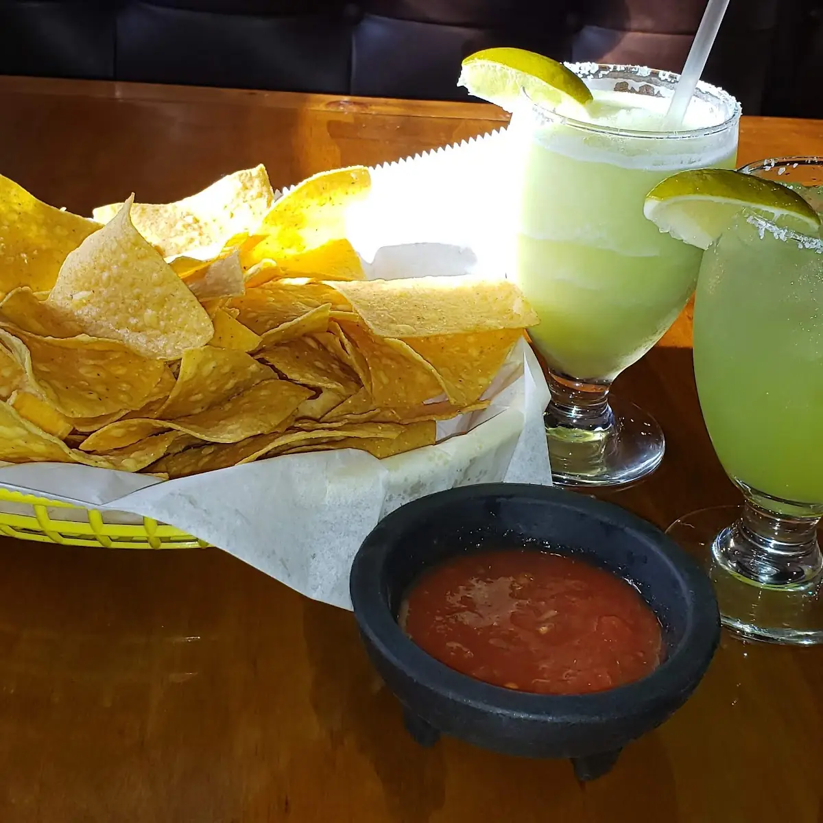 Tortilla Chips and Salsa Freshly Made