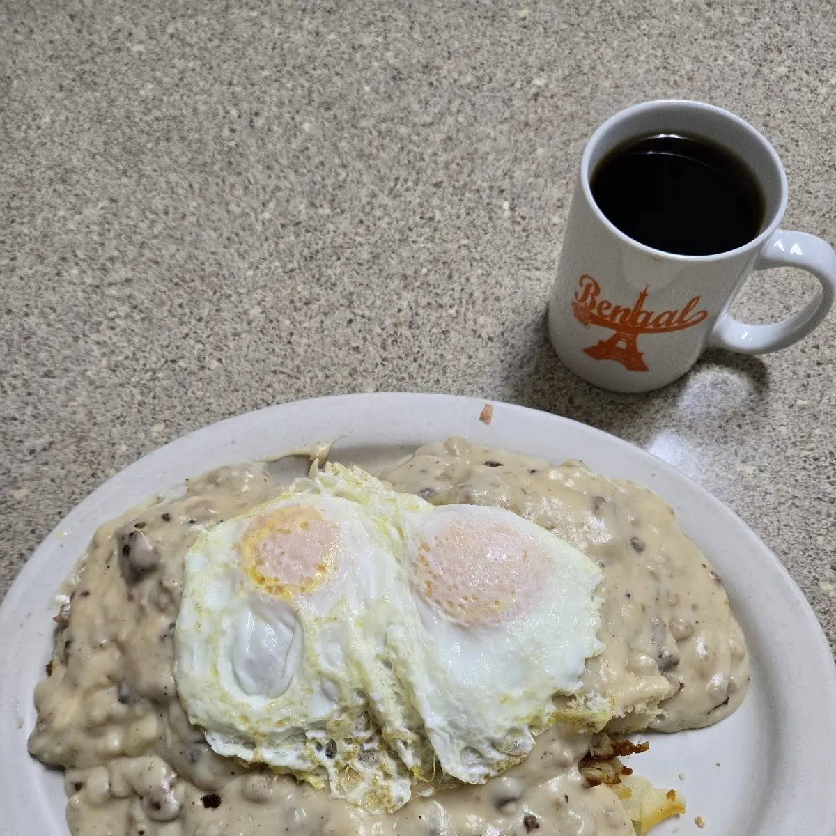 Chicken Fried Steak Breakfast Plate