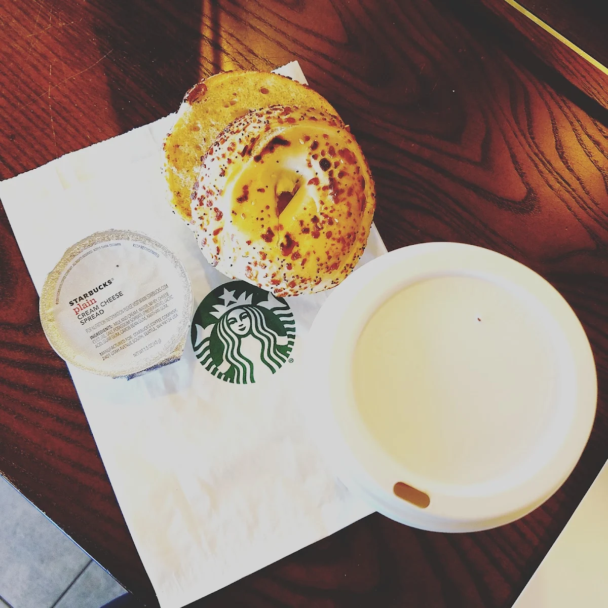 Everything Bagel with Cream Cheese