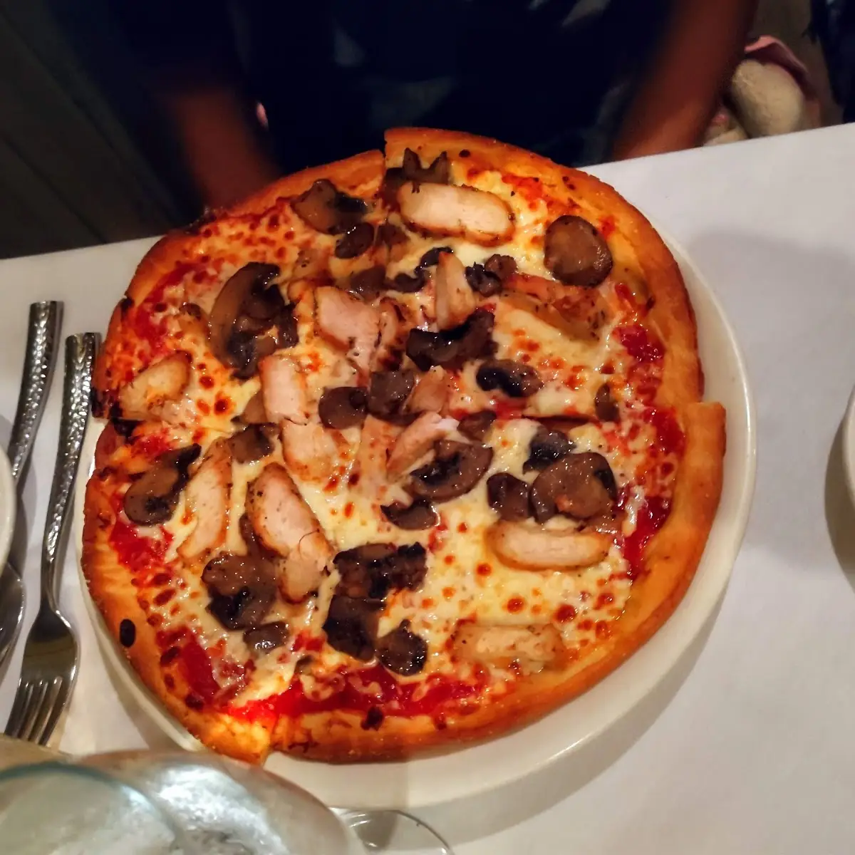 Chicken and Mushroom Pizza
