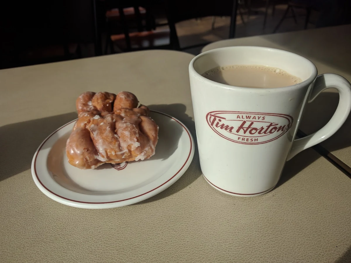 Coffee and Apple Fritter, Tim Hortons