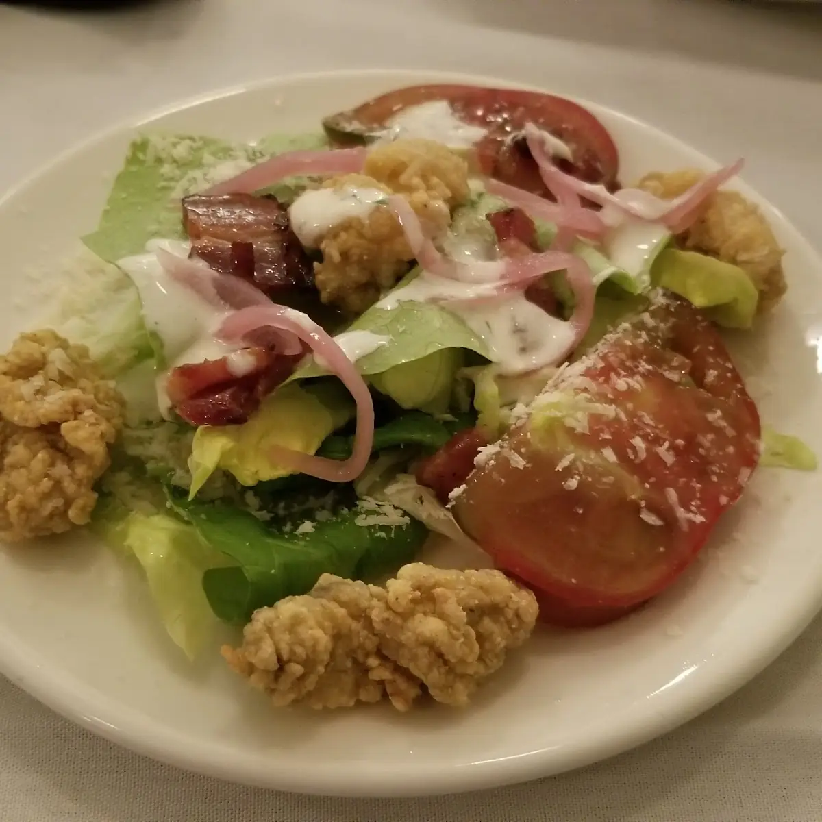 Fried Oyster Salad