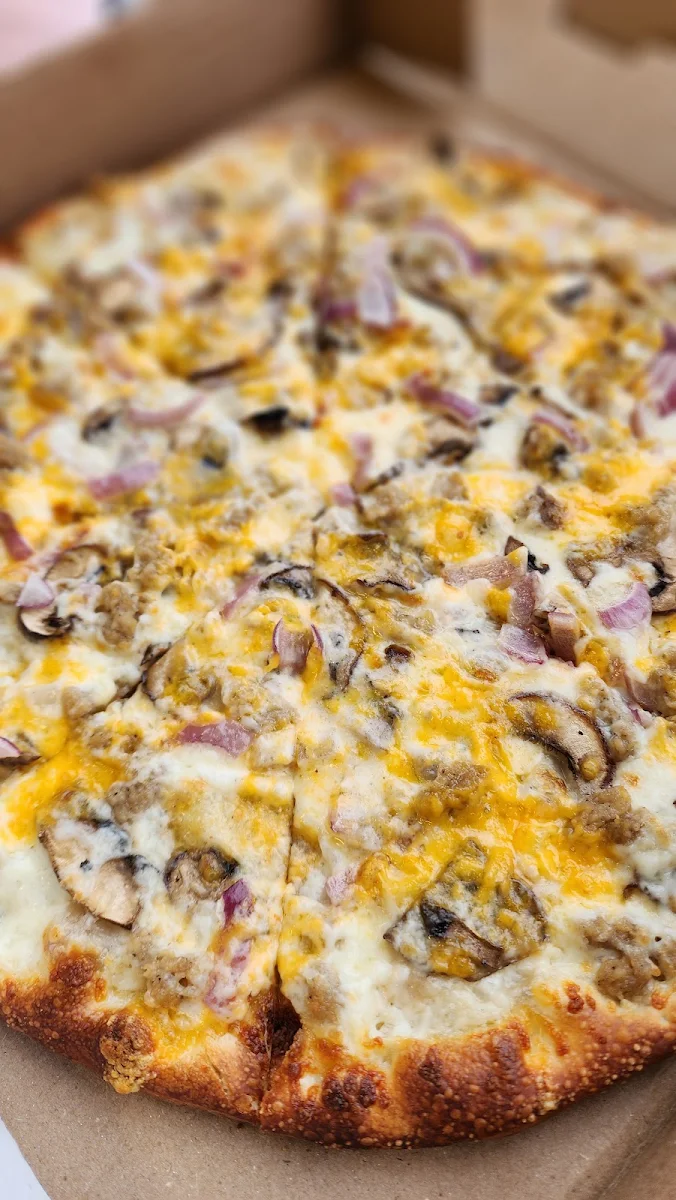 Steak and Cheese Pizza