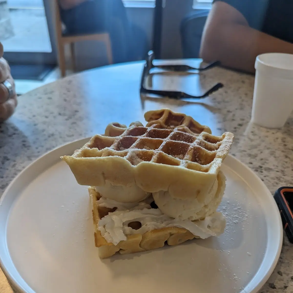 Waffle Ice Cream Sandwich