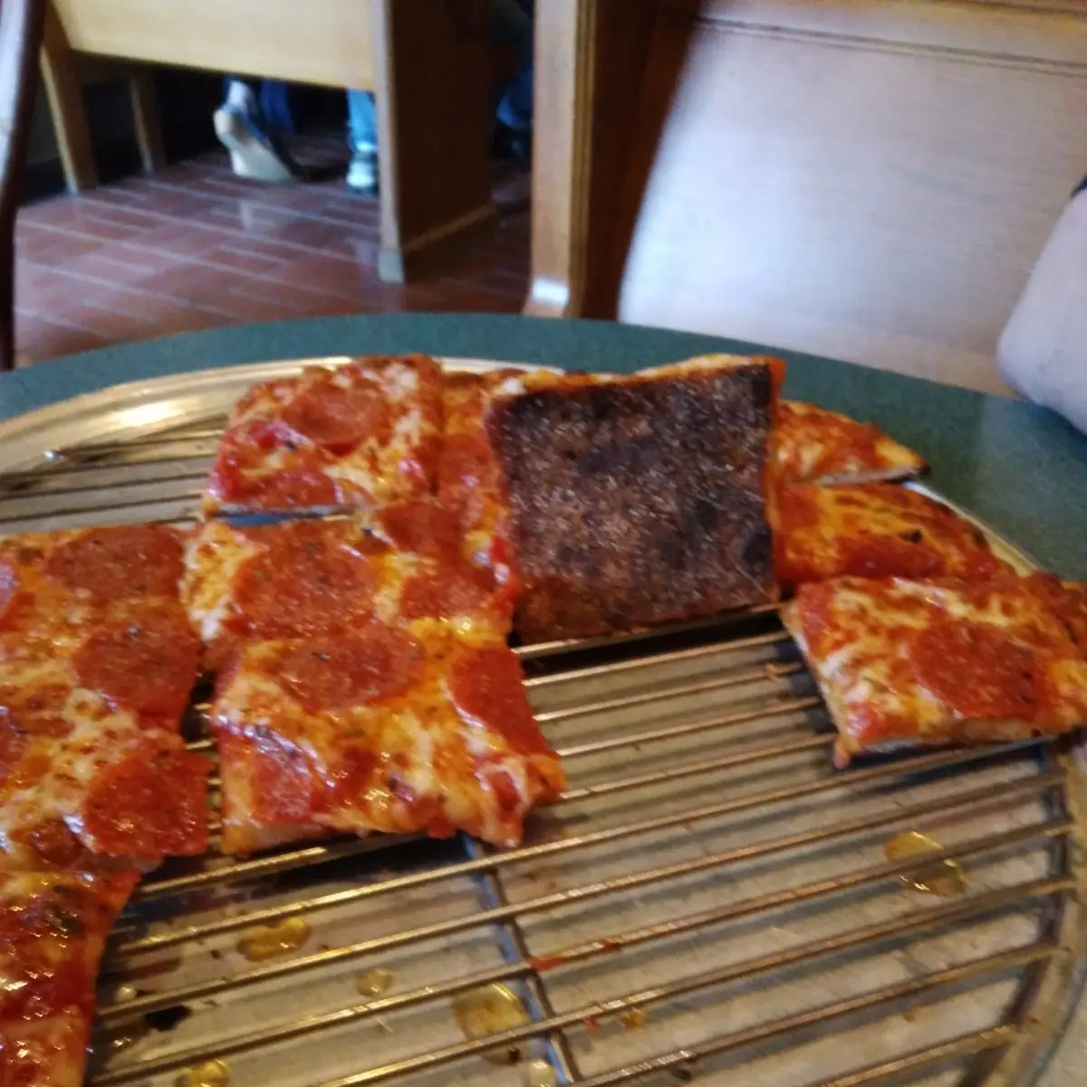 Pepperoni Pizza Burnt
