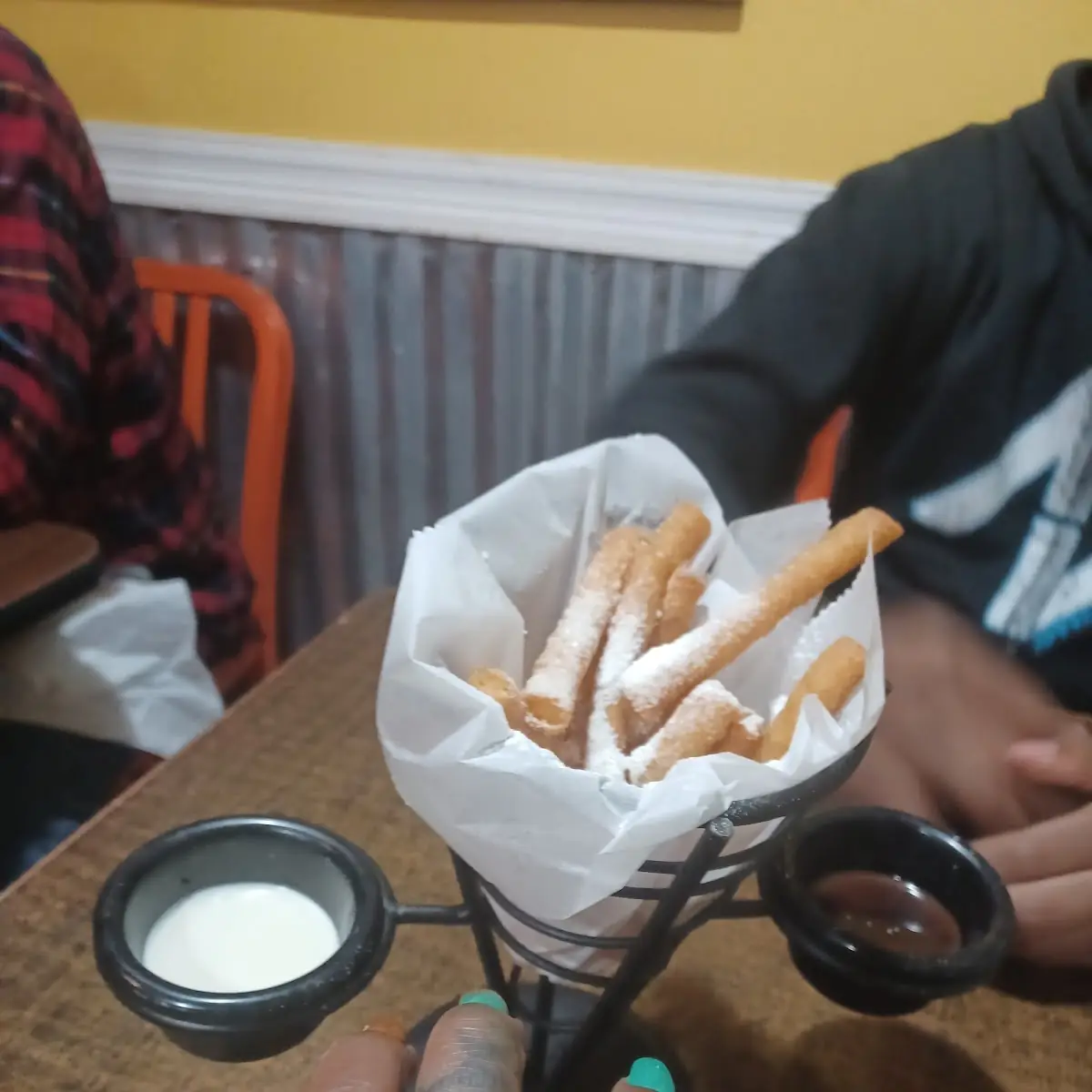 Beignet Sticks with Chocolate Dipping Sauce