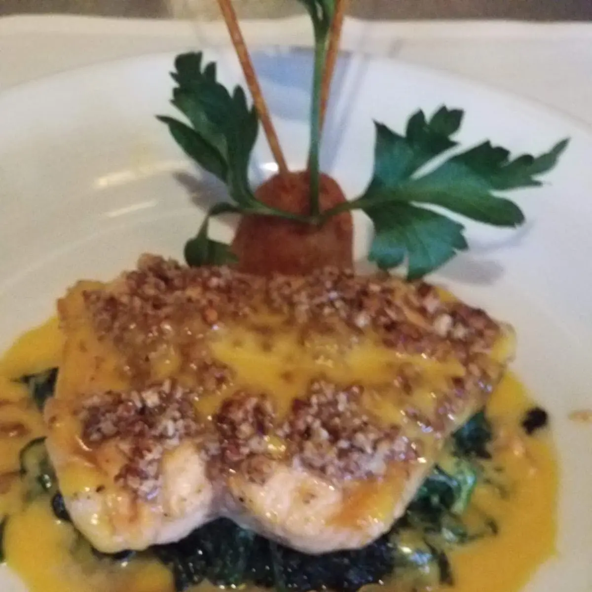 Monk Fish Fillet over Es Campur