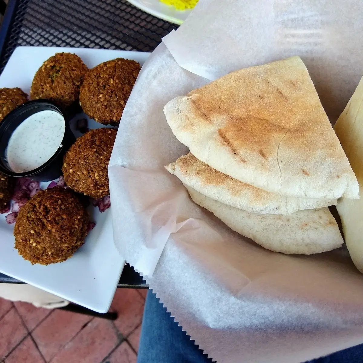 Half Dozen Falafel and Pita Bread