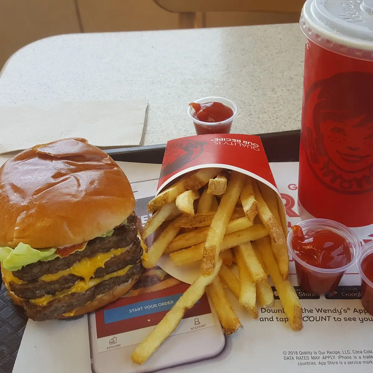 Triple Cheeseburger