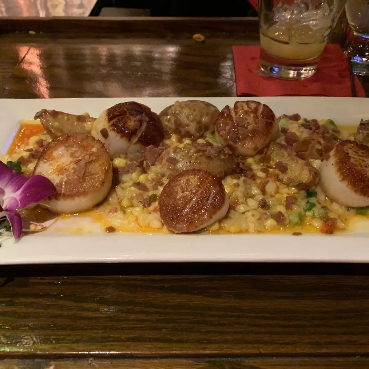 Scallops with Garlic Sauce