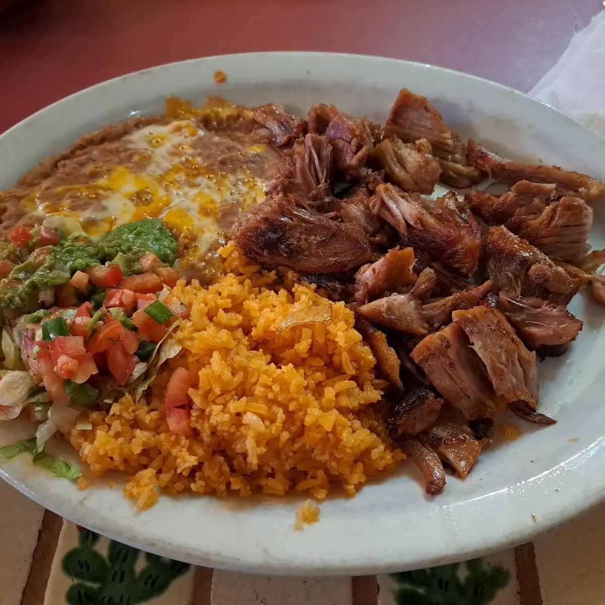 Pork Carnitas 9 or 19 Combo Fried Rice