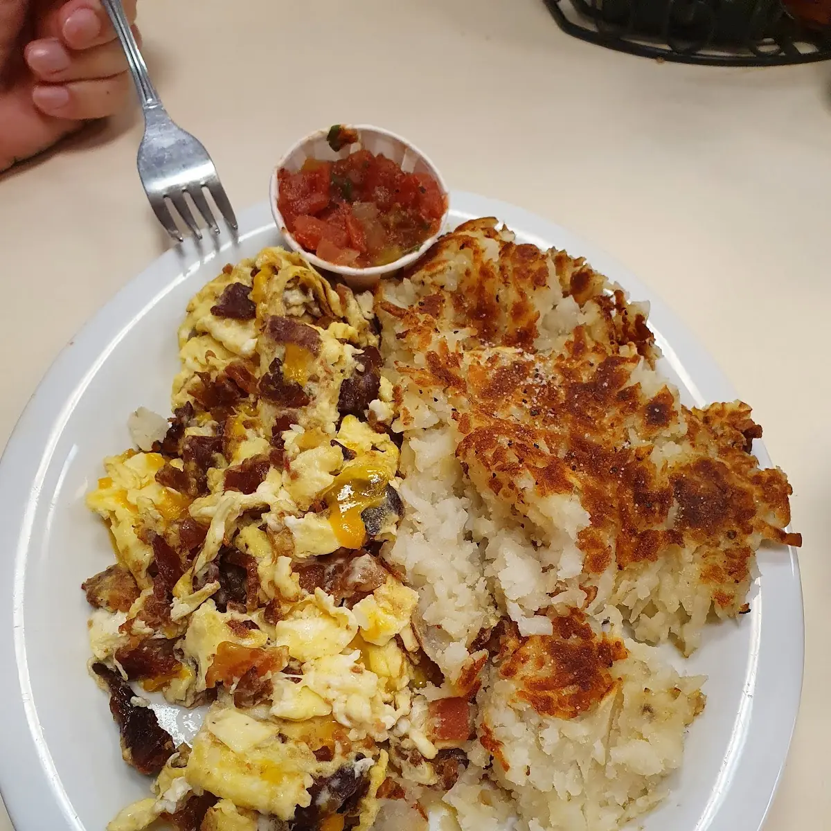 Breakfast Plate with Hash Browns