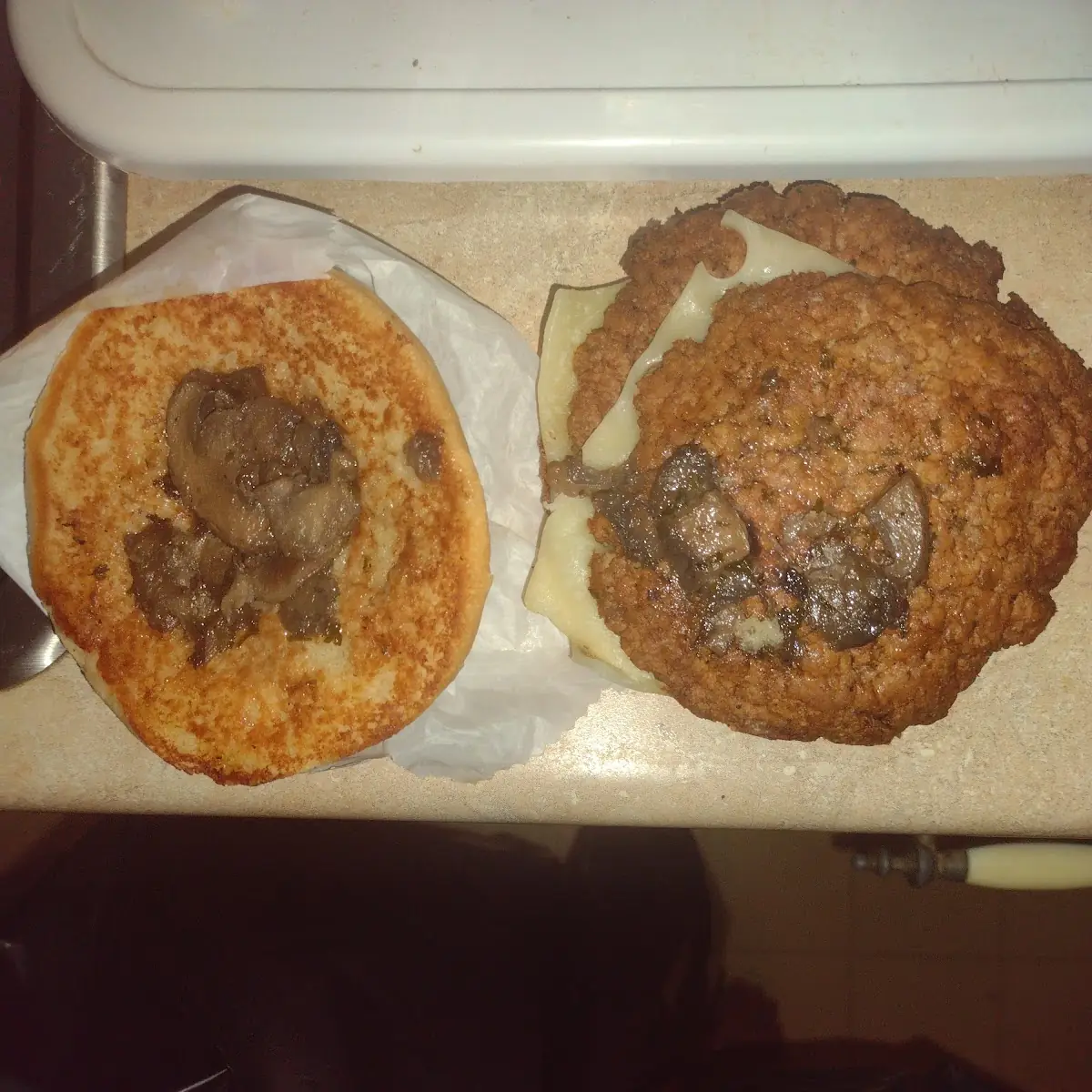 Mushroom Swiss Burger