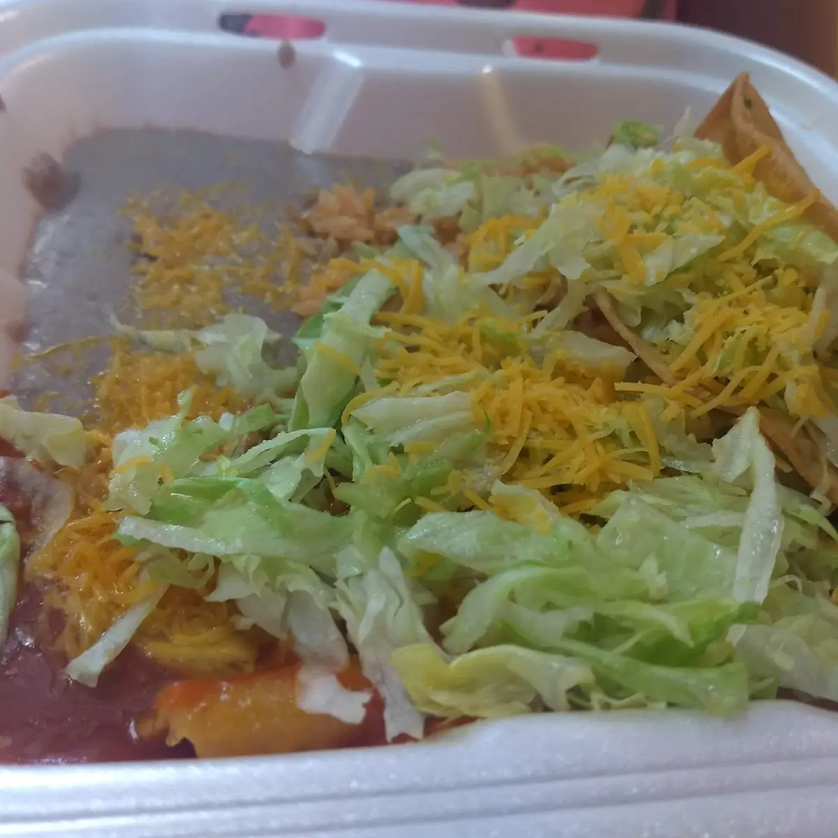 Taco and Enchilada Plate