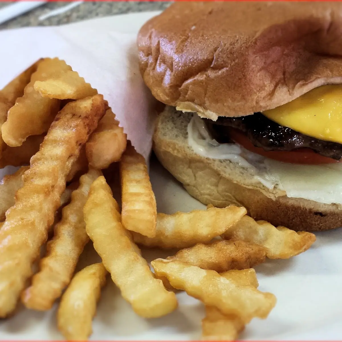 Burger and Fries