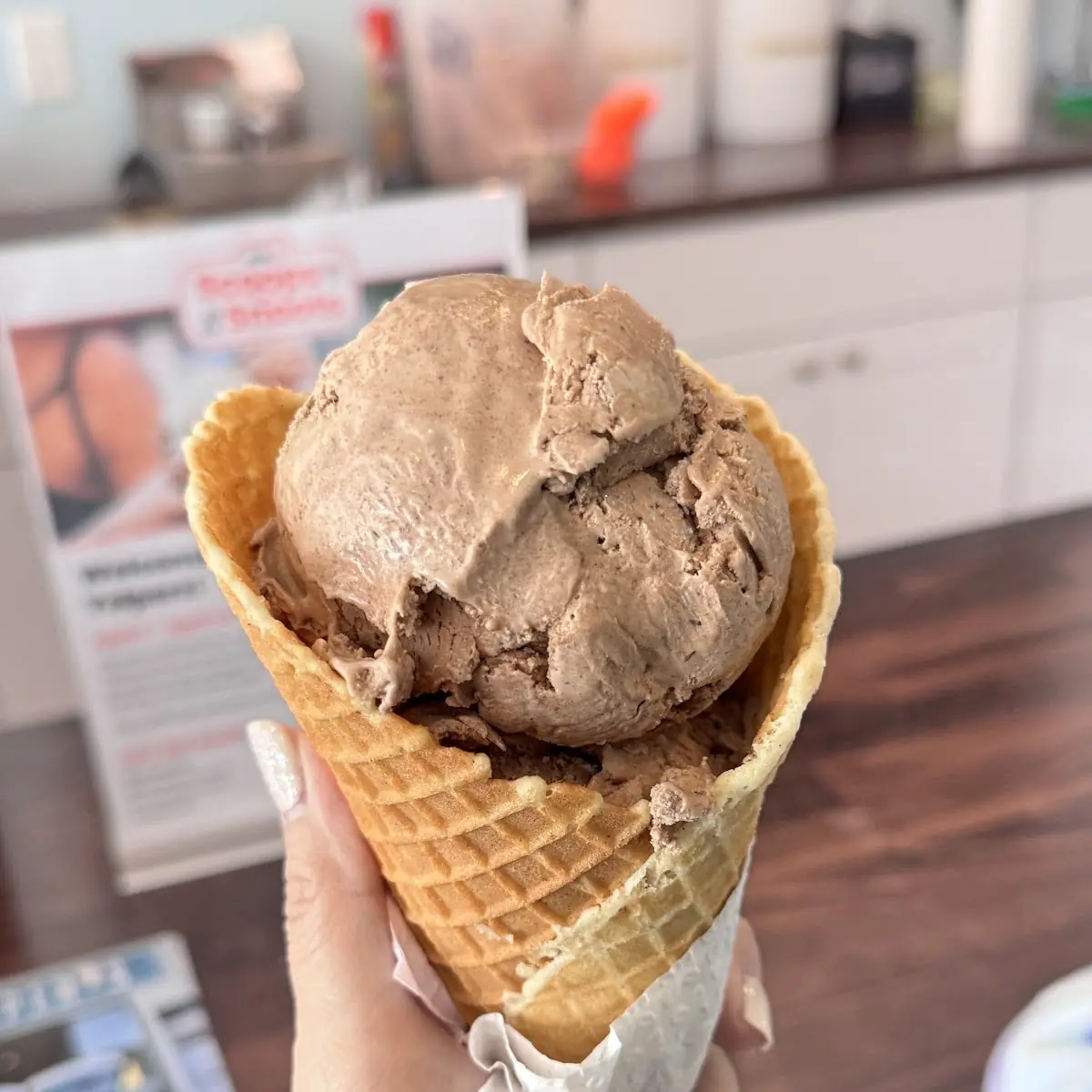 Chocolate with Waffle Cone